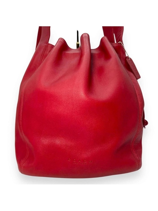 Coach Handbags - Vintage Coach 4180 Lexington Drawstring Bucket Bag in Red